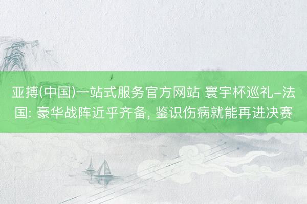 亚搏(中国)一站式服务官方网站 寰宇杯巡礼-法国: 豪华战阵近乎齐备， 鉴识伤病就能再进决赛