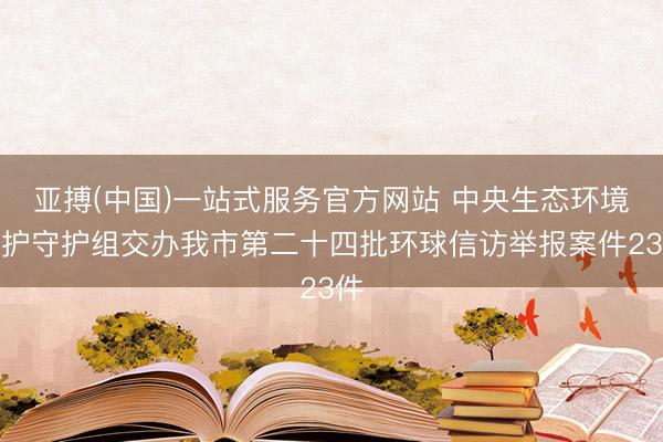 亚搏(中国)一站式服务官方网站 中央生态环境保护守护组交办我市第二十四批环球信访举报案件23件