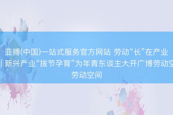 亚搏(中国)一站式服务官方网站 劳动“长”在产业上 | 新兴产业“拔节孕育”为年青东谈主大开广博劳动空间